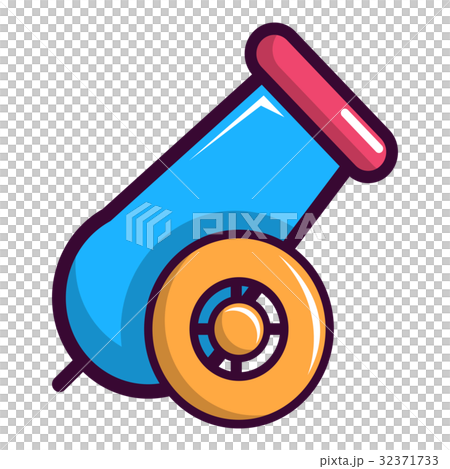 Colorful circus cannon icon, cartoon style Colorful circus cannon icon, cartoon style 32371733