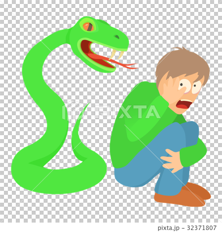 Phlegmophobia concept, cartoon illustration 32371807