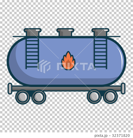 Gasoline railroad tanker icon, cartoon style Gasoline railroad tanker icon, cartoon style 32371820