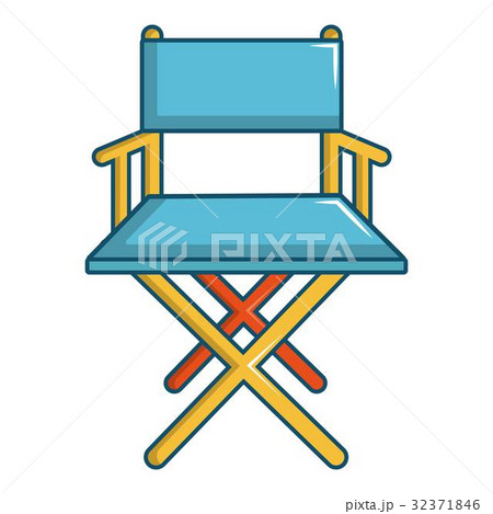 Cinema director chair icon, cartoon style 32371846
