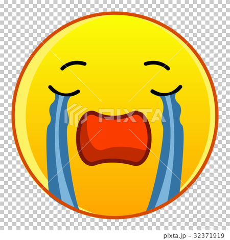 Weeping icon, cartoon style 32371919