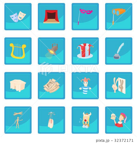 Theatre icon blue app 32372171