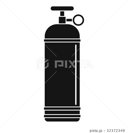 Compressed gas container icon simple 32372349