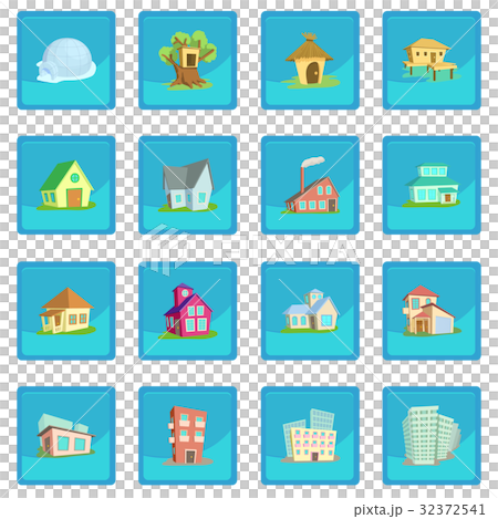 Houses icon blue app 32372541