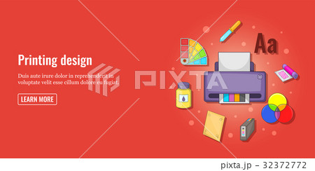 Print design banner horizontal man, cartoon style 32372772