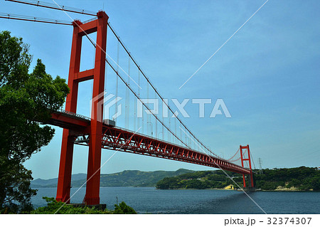 平戸の観光スポット　平戸大橋 32374307