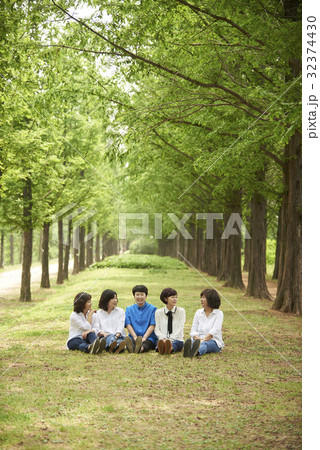 感情 木道 並木道 32374430