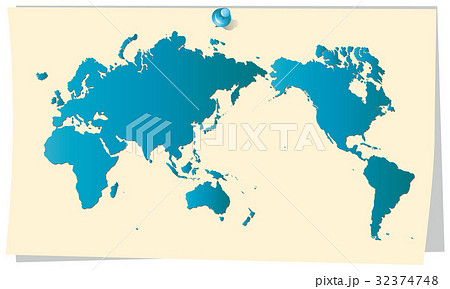 世界地図 Memo5のイラスト素材