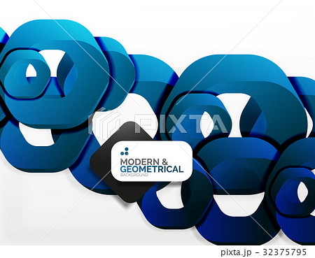 Geometric abstract background, cut chain shapes or 32375795