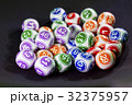 Colourful lottery balls in a sphere 32375957
