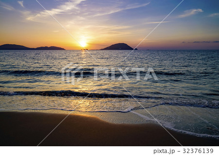 志賀島 勝馬海岸 夕景 志賀島 勝馬海岸 夕景 32376139