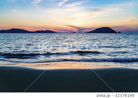 志賀島 勝馬海岸 夕景 志賀島 勝馬海岸 夕景 32376160