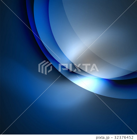 Digital illustration, glowing waves and circles Digital illustration, glowing waves and circles 32376452
