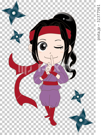 くノ一と手裏剣 32377061