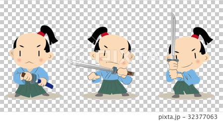 Samurai Character · 3 patterns 32377063