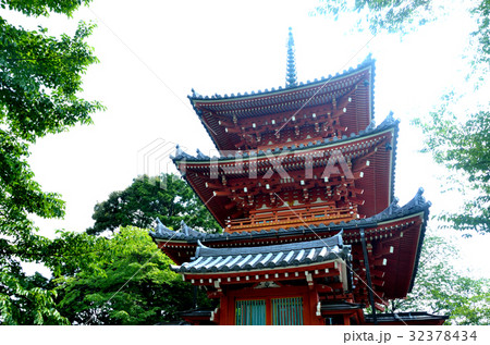 井伊直虎ゆかりの地　方広寺の三重塔　修験寺 32378434