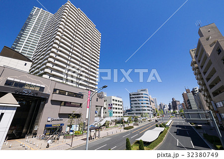 名古屋千種区都市風景　広小路通　サンクレア池下　千種警察署 32380749