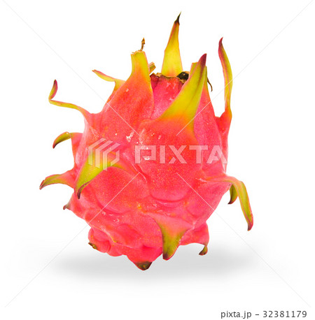 Dragon fruit isolated on white background. Dragon fruit isolated on white background. 32381179