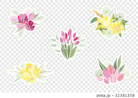 Vintage romantic vector of fashionable bouquets Vintage romantic vector of fashionable bouquets 32381358