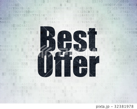 Marketing concept: Best Offer on Digital Data 32381978