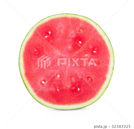 A half of fresh watermelon isolated  32383325