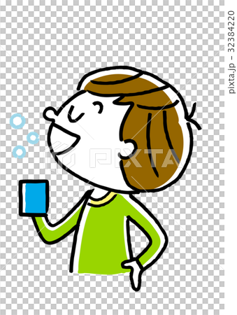 子供：うがい 32384220