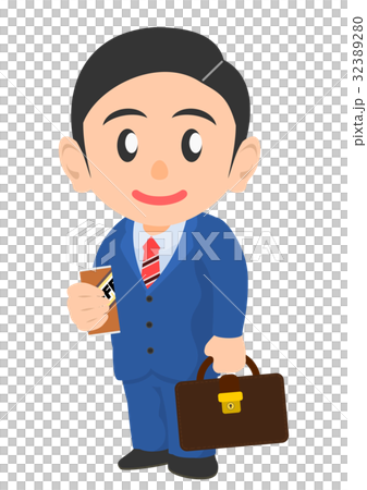 Salaryman coffee break 32389280