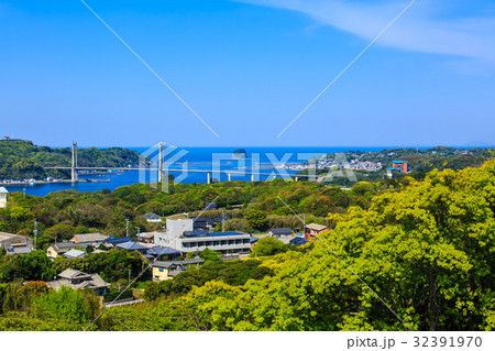 名護屋城跡 加部島・呼子大橋の眺め 佐賀 唐津 名護屋城跡 加部島・呼子大橋の眺め 佐賀 唐津 32391970