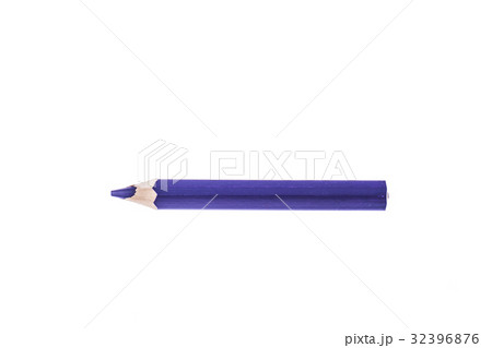 One colored Blue pencil isolated on white One colored Blue pencil isolated on white 32396876