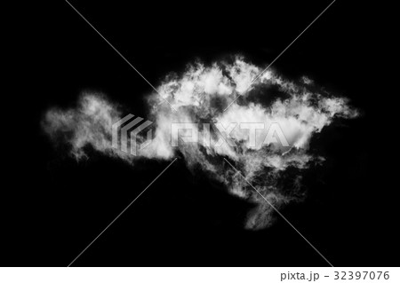 Textured cloud,isolated on black background 32397076