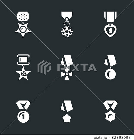 Vector Set of Military Award Icons. 32398098