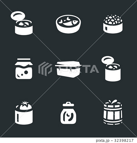 Vector Set of Canned food Icons. Vector Set of Canned food Icons. 32398217