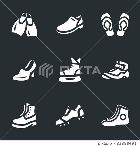 Vector Set of Footwear Icons. 32398491
