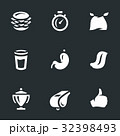Vector Set of Fast Eating Icons. 32398493