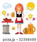 Vector German woman with Beer 32398499