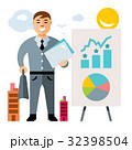 Vector Business man. Cartoon illustration. 32398504