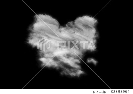 Textured cloud,isolated on black background 32398964