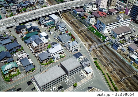 Aerial view of Yamagata City in Tohoku, Japan 32399054