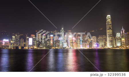 Hong Kong city at night Hong Kong city at night 32399536