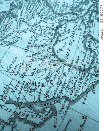 古地図　メキシコとアメリカ南部 32400277
