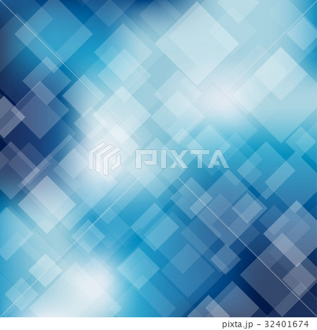 Abstract blue transparent square background 32401674