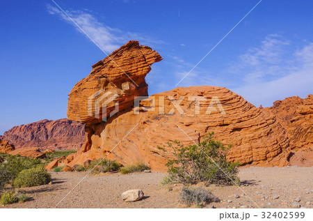 The wonderfuls landscape in the Valley of Fire in The wonderfuls landscape in the Valley of Fire in 32402599