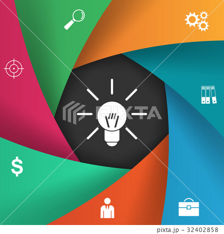 Infographic design. Bulb, Light icon. 32402858