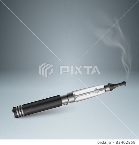 Harmful cigarette, viper, smoke - Stock Illustration [32402859]