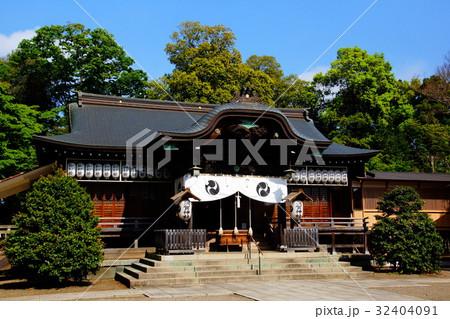 須賀神社　拝殿　（ 祇園神社 ）　栃木県 小山市 32404091