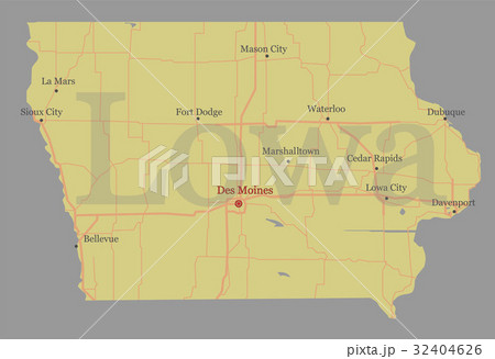 Lowa accurate vector exact detailed State Map  32404626