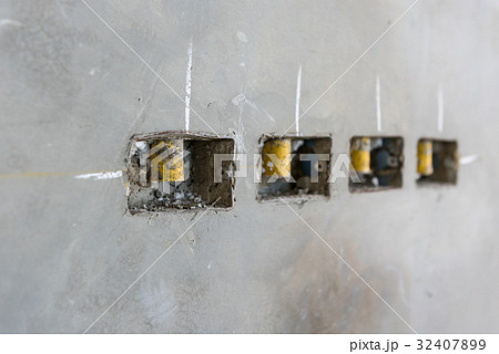 electrical socket hole on precat concret wall electrical socket hole on precat concret wall 32407899