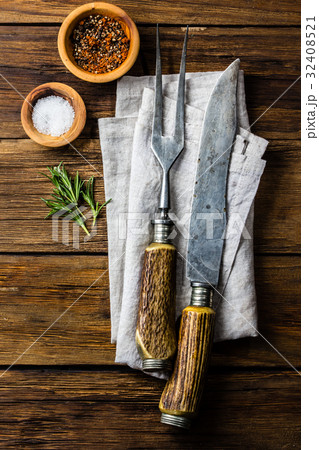 Cooking background concept. Vintage cutlery Cooking background concept. Vintage cutlery 32408521