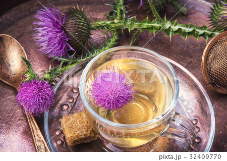 healthy tea with thistle healthy tea with thistle 32409770