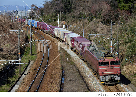 EF81725コンテナ貨物列車 EF81725コンテナ貨物列車 32413650